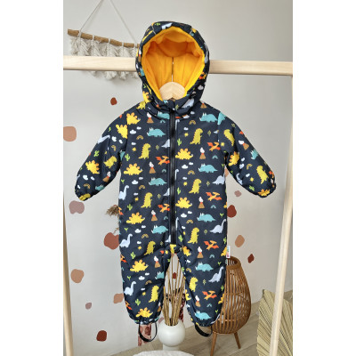 Дитячий демісезонний комбінезон Trendy Діно чорний