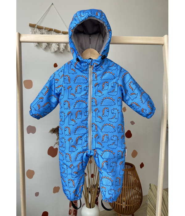 Дитячий комбінезон демісезонний Trendy (діно на блакитному)