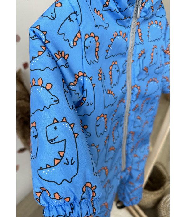 Дитячий комбінезон демісезонний Trendy (діно на блакитному)