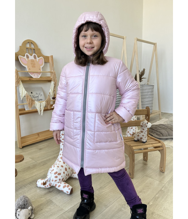 Зимова куртка пальто Milly (рожева)