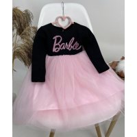 Сукня чорна з фатіном + друк (Barbie) Сукня чорна з фатіном + друк (Barbie)