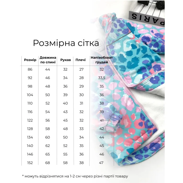 Таблиця розмірів